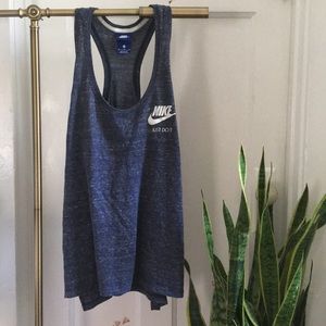 Nike Heather Navy Tank Top